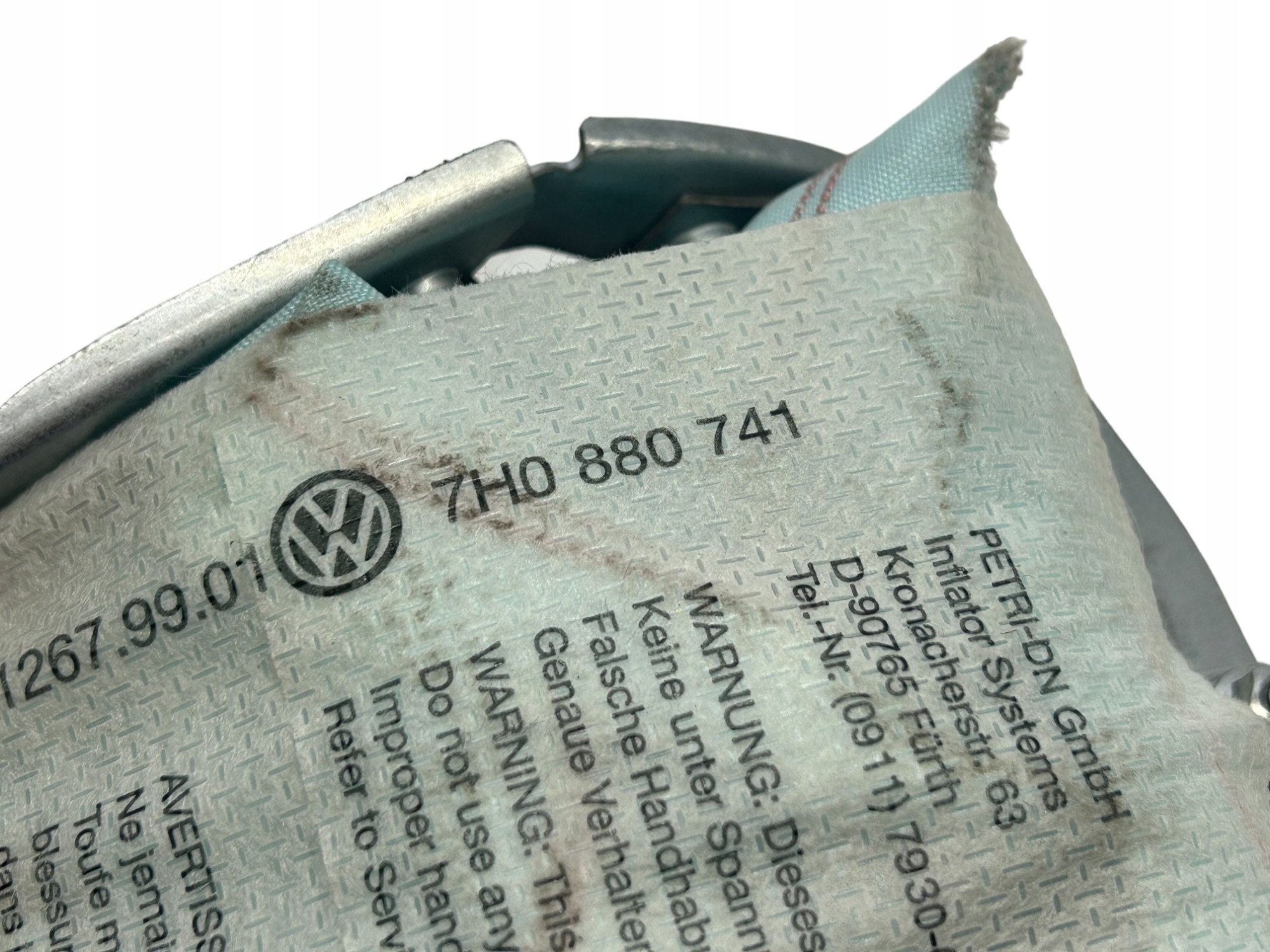 VW T5 Transporter Multivan Airbag Poduszka fotela Lewy Przód 7H0880741D - obrazek 2