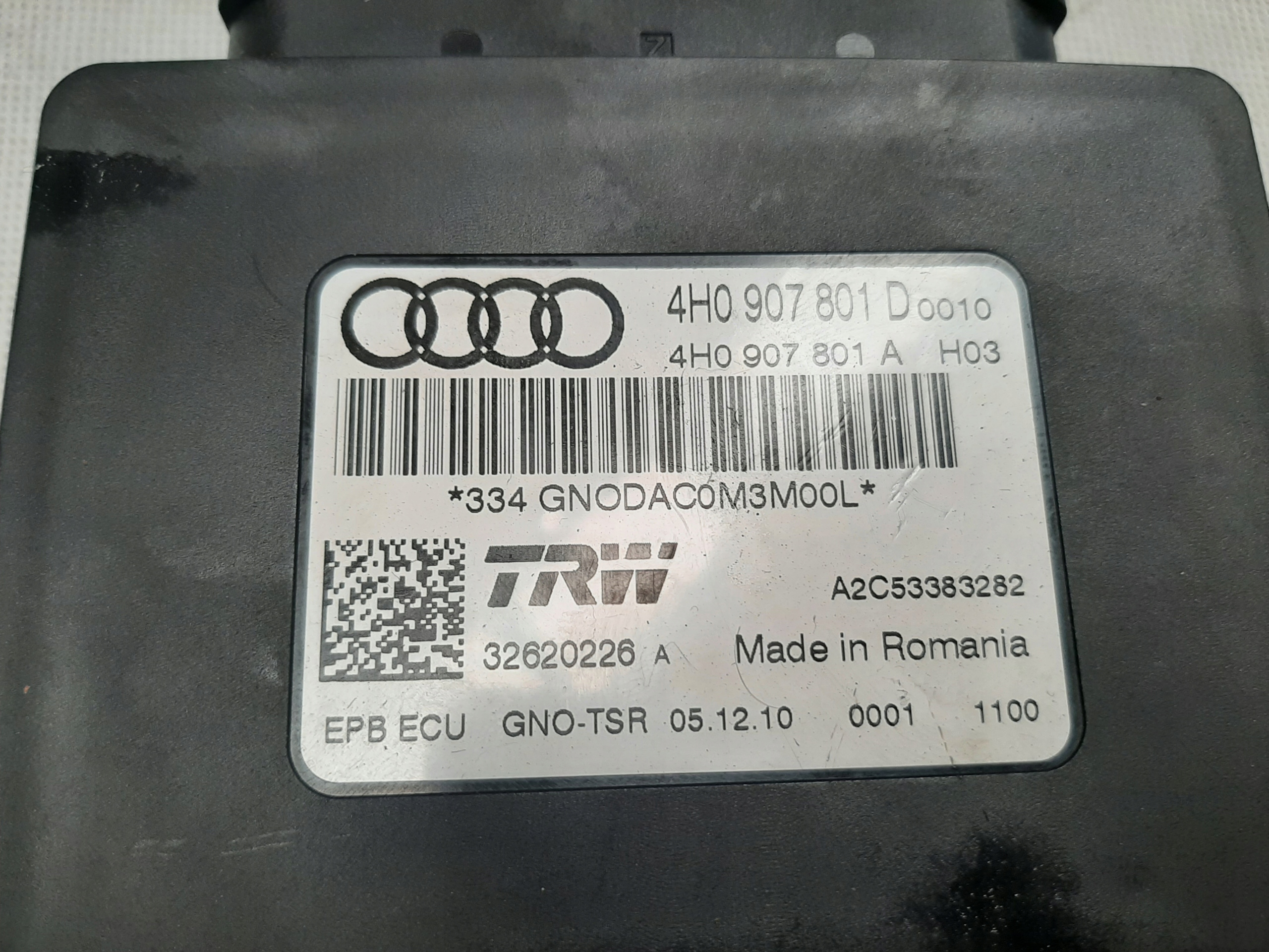 AUDI A7 SPORTBACK 2010- MODUŁ STEROWNIK HAMULCA POSOJOWEGO 4H0907801D - obrazek 2