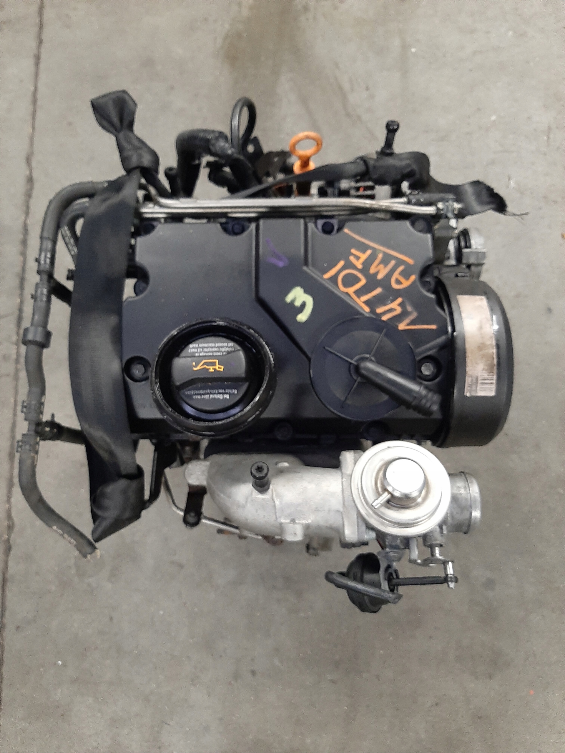 VOLKSWAGEN POLO 9N 2001-2009R SILNIK KOMPLETNY DIESEL AMF 1.4 TDI - obrazek 2