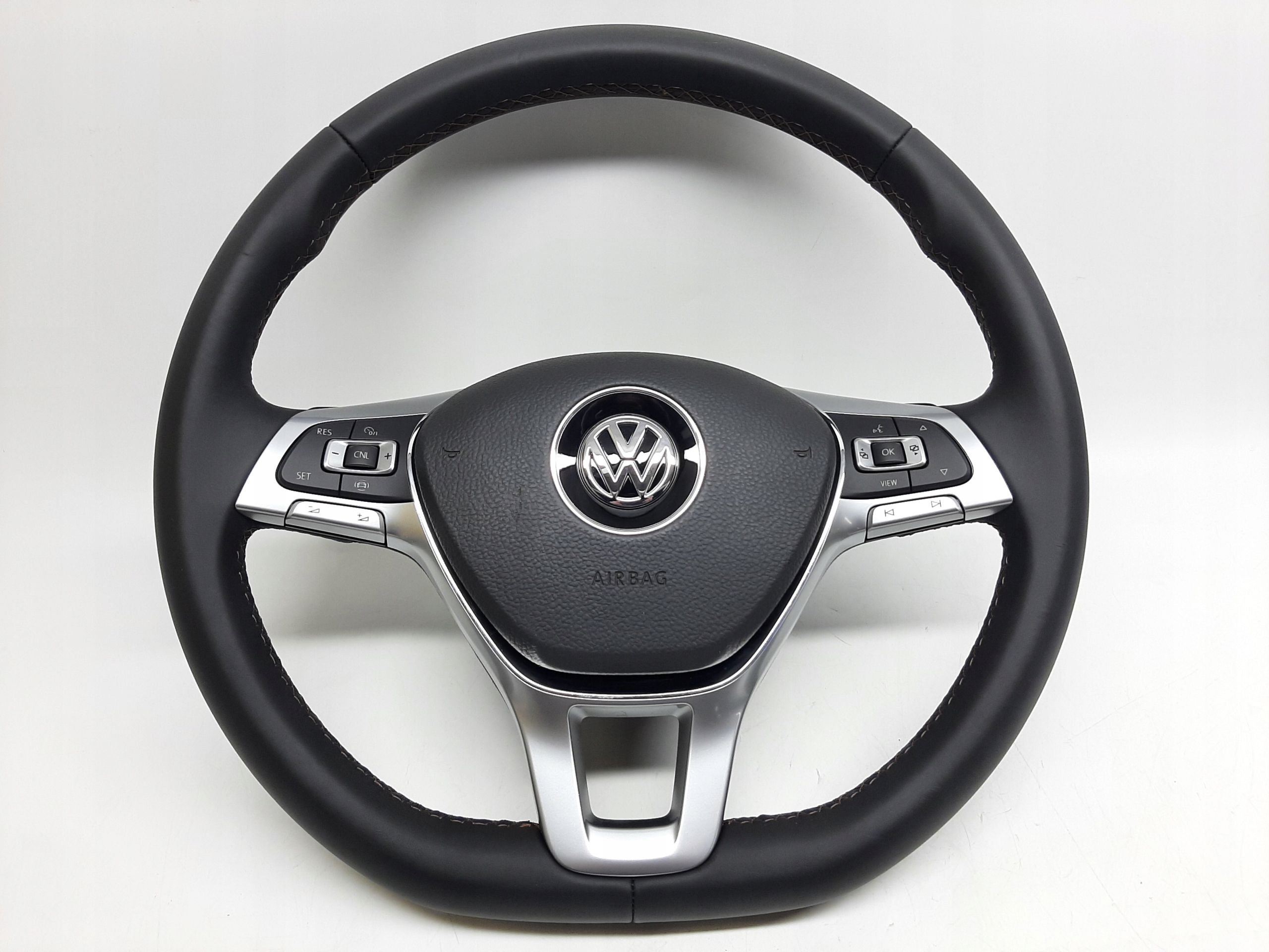 VW TOUAREG KIEROWNICA MULTIFUNKCJA AIRBAG PODUSZKA BRĄZOWA NIĆ 7G0419091 - obrazek 3