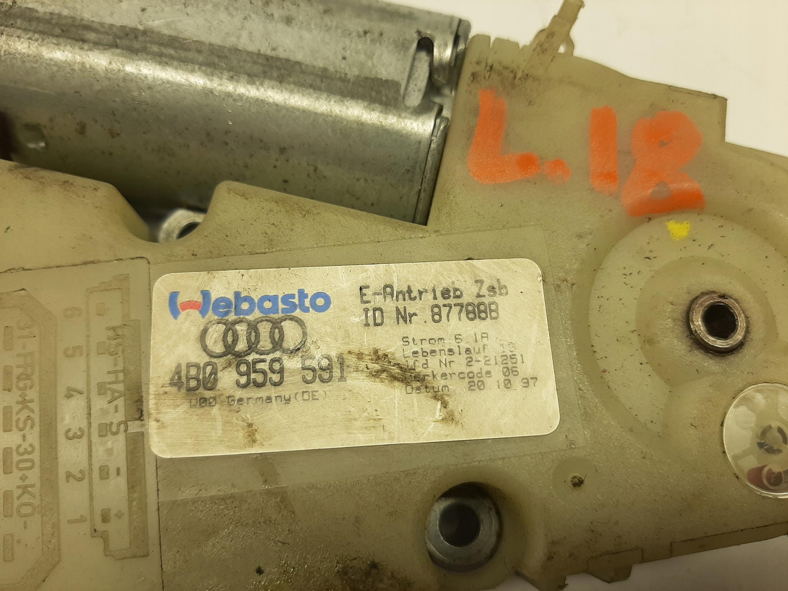 AUDI A3 8L 1996- MODUŁ SILNICZEK SZYBERDACHU 4B0959591 - obrazek 3