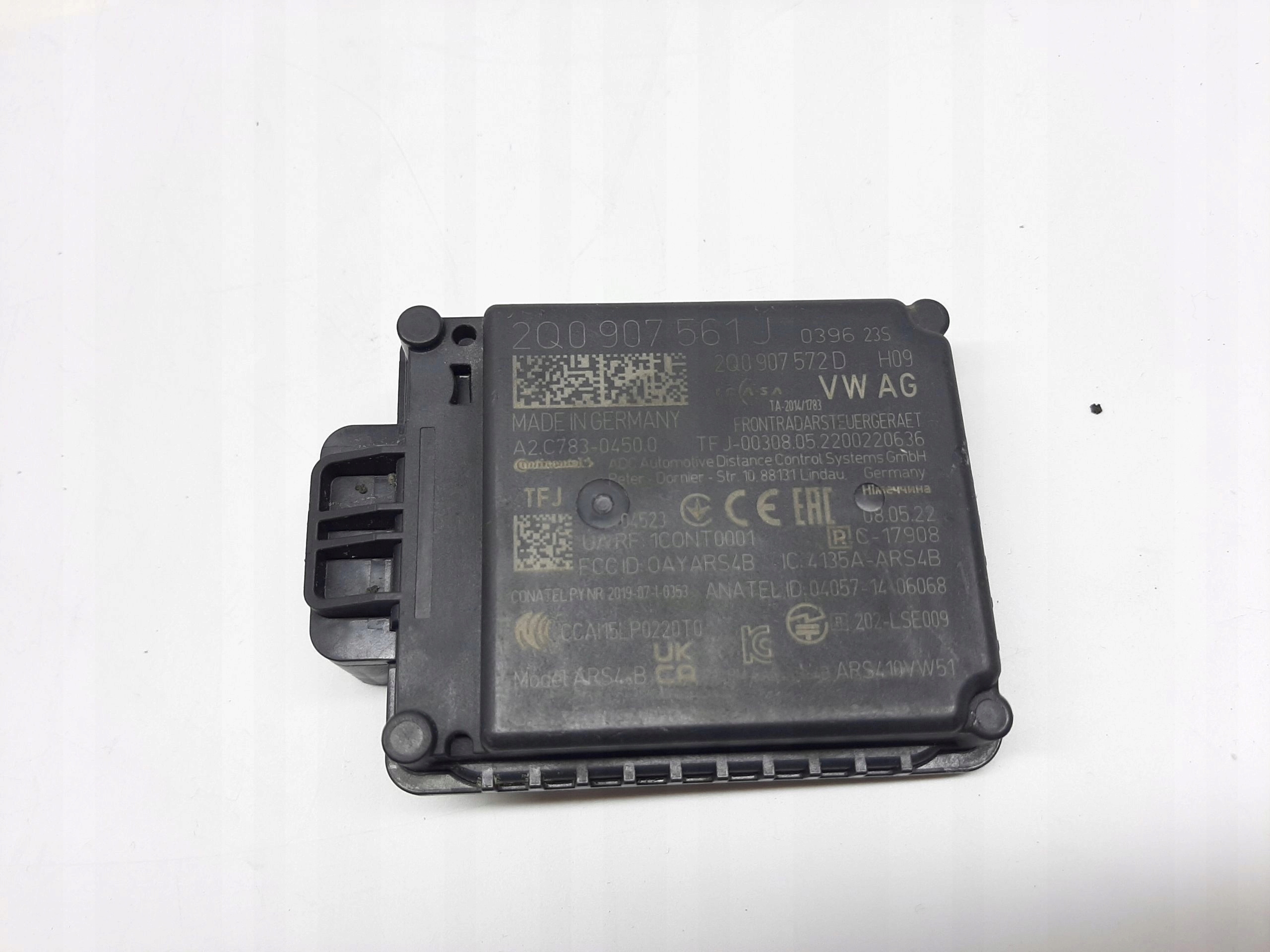 SEAT IBIZA V 2017- RADAR DISTRONIC PRZÓD 2Q0907561J 2Q0907572D - obrazek 2