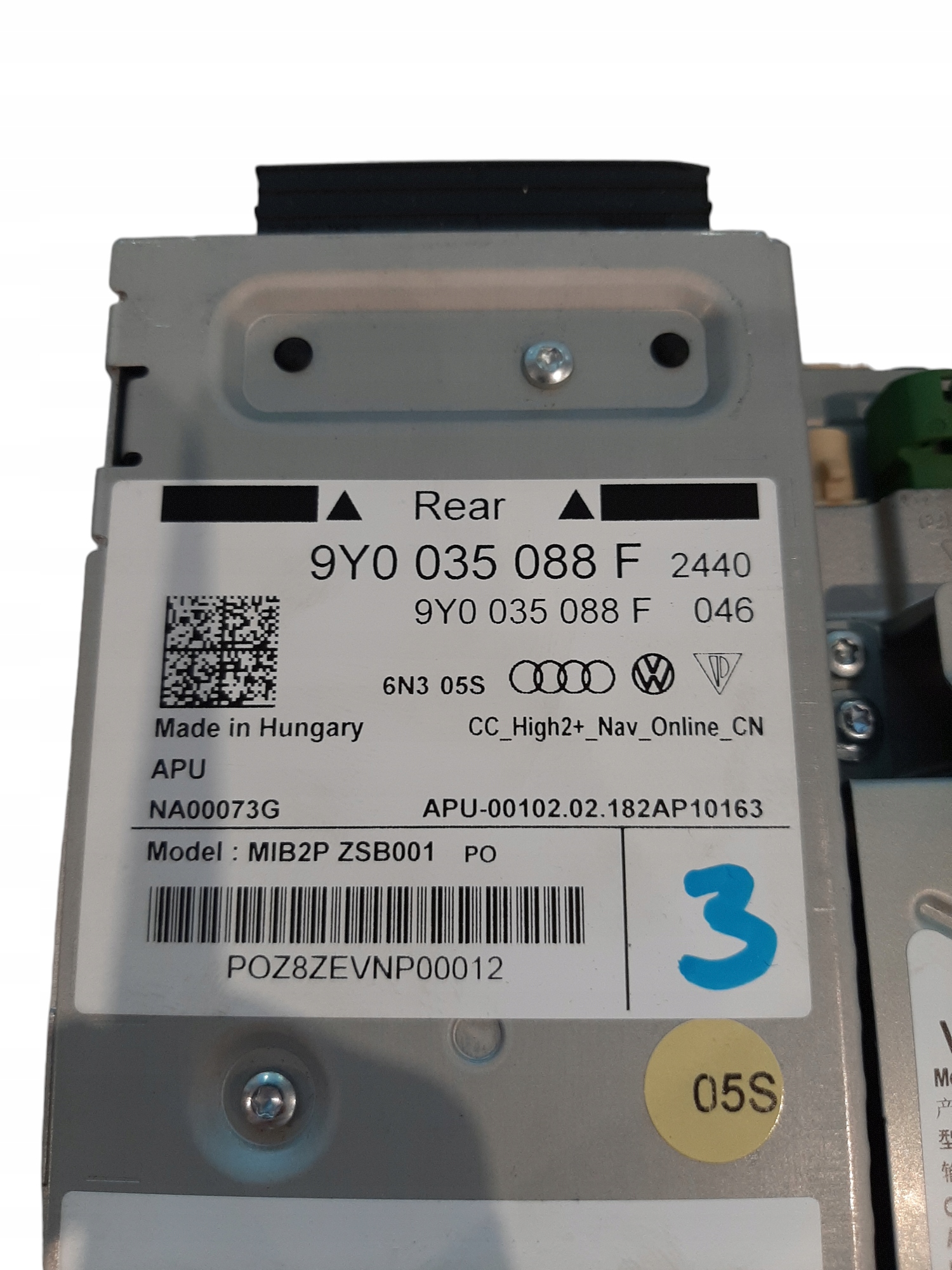 Porsche Cayenne III 3 Jednostka sterująca Nawigacja Moduł MMI 9Y0035088F - obrazek 3