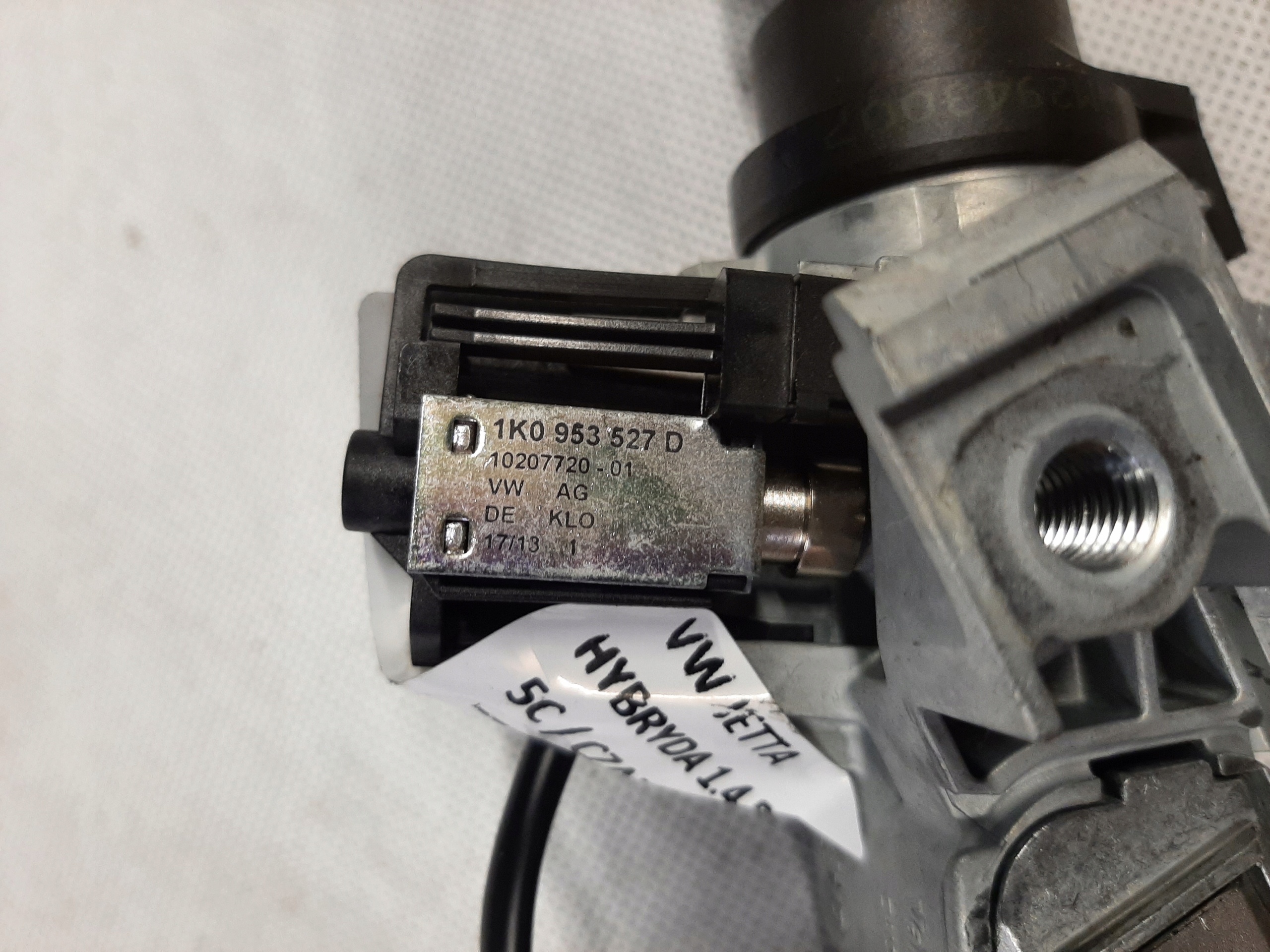 VW JETTA VI BLOKADA WKŁADKA STACYJKA KLUCZYK 1K0953527D - obrazek 2