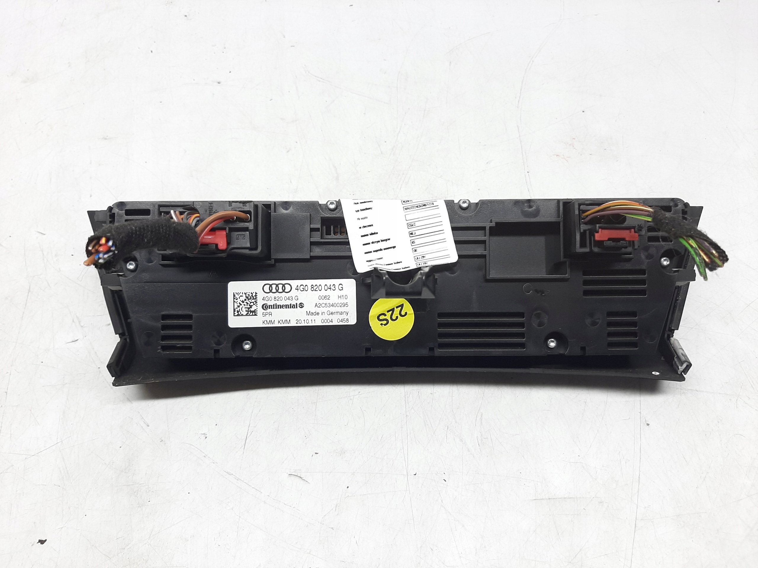 AUDI A6 C7 PANEL STEROWANIA KLIMATYZAJI KLIMY ŚRODKOWY 4G0820043G - obrazek 2