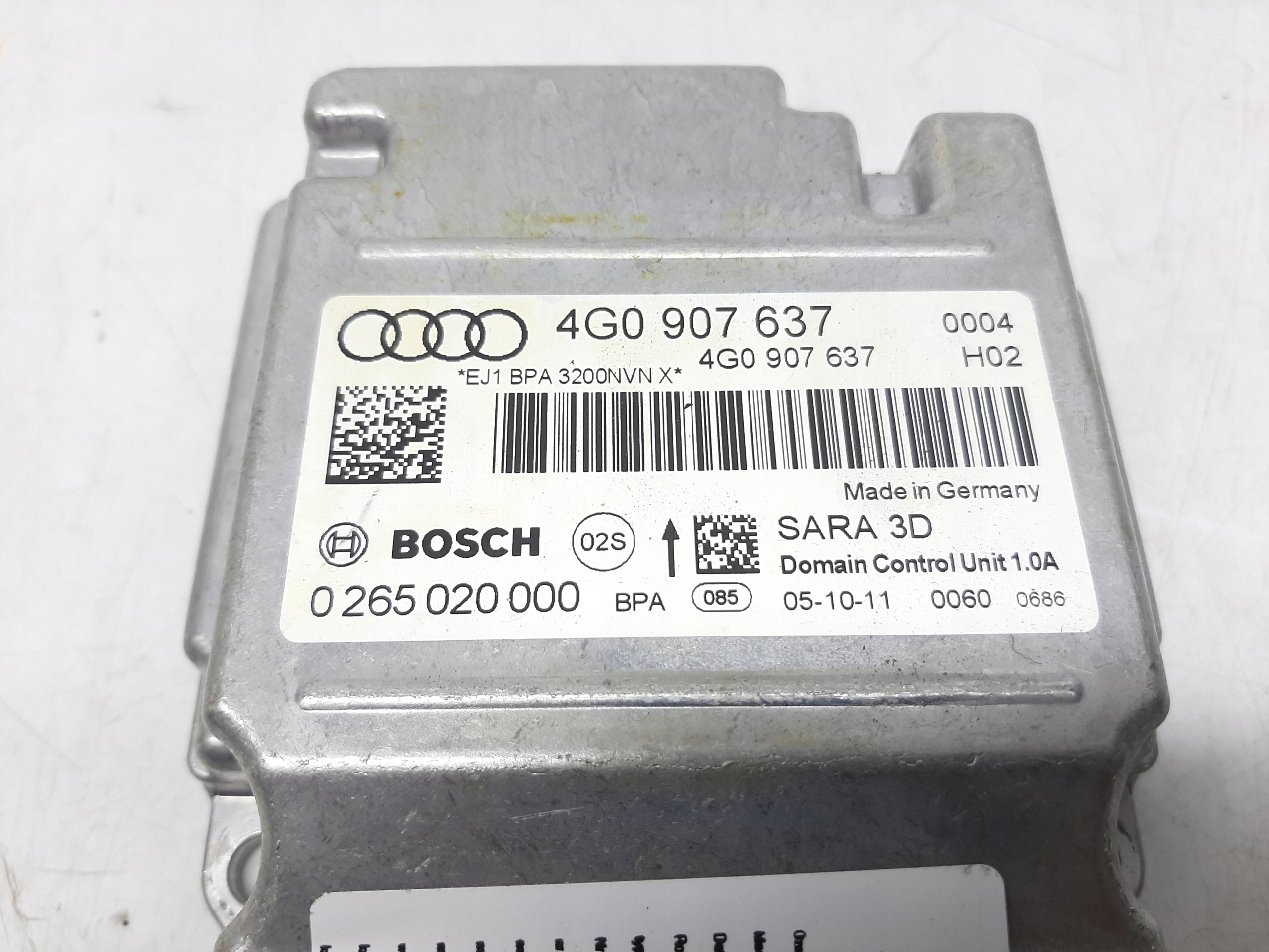 AUDI A6 C7 MODUŁ CZUJNIK PRZYSPIESZENIA AIRBAG 4G0907637 - obrazek 2